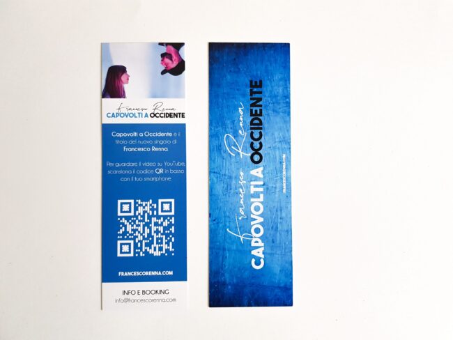 Segnalibro azzurro 17 cm